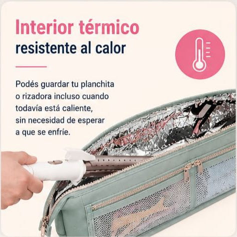 Bolso de viaje 2 en 1 para herramientas de cabello.